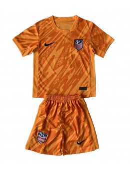 Billige Forente Stater Keeper Bortedraktsett Barn Copa America 2024 Kortermet (+ Korte bukser)